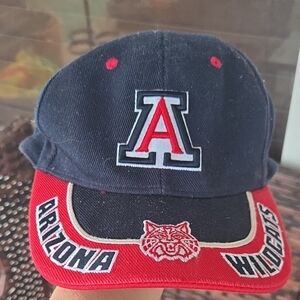 Arizona Jean Company Navy and Red Logo Strapback Hat